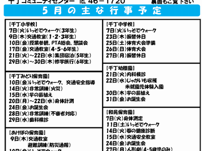 コミュニティセンターだより（2019年5月）