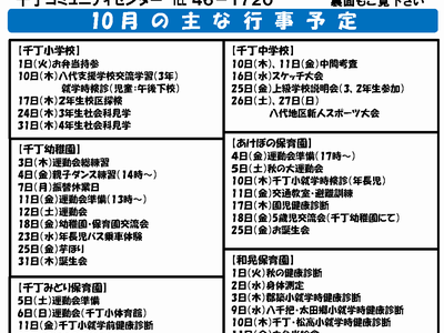 コミュニティセンターだより（2019年10月）